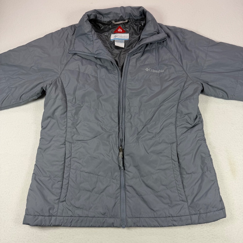 Columbia Omni-Heat Interchange Puffer Jacket Gray XK1488 Mens Large